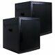 Sound Town 15 3200w Powered Subwoofer With Outputs, Wheels Black Carpo-15spw-pair