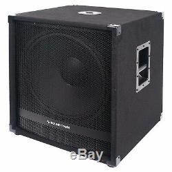 Sound Town 18 4000W Powered Subwoofers with Speaker Outputs METIS-18SPW2.1-PAIR