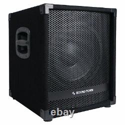 Sound Town 2-Pack 12 2800W Powered PA DJ Subwoofer with 3 VC METIS-12SPW-PAIR