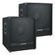 Sound Town 2400 W 18 Powered Subwoofer With High-pass Filter (metis-18pwg-pair)