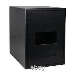 Sound Town CARME Dual 8 800W Passive PA Subwoofer with Folded Horn (CARME-208S)