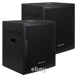 Sound Town CARME Series 1600W 18 Powered Subwoofer with DSP (CARME-18SPW-PAIR)