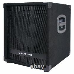 Sound Town METIS 1400W 12 Powered PA DJ Subwoofer with 3 Voice Coil METIS-12SPW