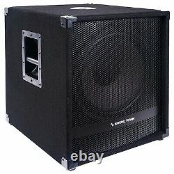 Sound Town METIS 1800W 15 Powered Subwoofer with Class-D Amplifier METIS-15SDPW