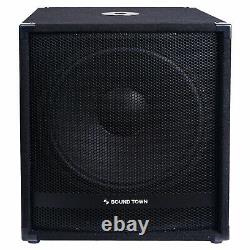 Sound Town METIS 2400W 18 Powered Subwoofer with Class-D Amplifier METIS-18SDPW
