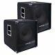 Sound Town Pair Of 15 3600w Powered Subwoofers With Class-d Amp Metis-15sdpw-pair