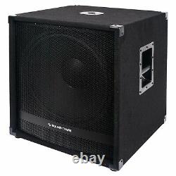Sound Town Pair of 18 4800W Powered Subwoofers with Class-D Amp METIS-18SDPW-PAIR