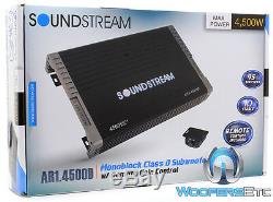Soundstream Ar1.4500d Monoblock 4500w Subwoofers Speakers Bass Car Amplifier New