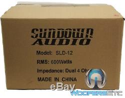 Sundown Audio Sld 12 D4 12 600w Rms Dual 4-ohm Shallow Subwoofer Bass Speaker