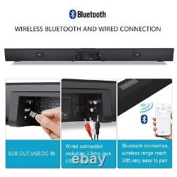 Surround Sound Bar Speaker System Wireless BT Subwoofer TV Home Theater&Remote