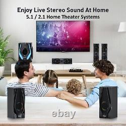 Surround Sound System 5.1 Home Theater Bluetooth Speakers for TV 10 Subwoofer