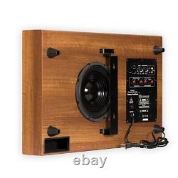 Theater Solutions SUB8SM Home Theater Powered 8 Slim Subwoofer Mahogany Sub