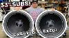 Two 33 Subwoofers For All The Bass B2 Audio X26 Ferrite Unboxed U0026 Flexed 10hz