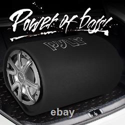 Usa 10-Inch Carpeted Subwoofer Tube Speaker 500 Watt High Powered Car Audio Su