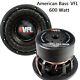 Vfl8d4 Competition 8 Subwoofer Audio Speaker American Bass 1200w 100 Oz Magnet