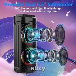 Wireless Portable Bluetooth Speaker Subwoofer Heavy Bass Stereo Sound System USA