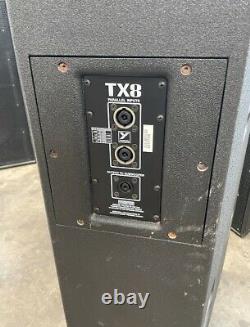 Yorkville Sound Concert PA System 4xTX8 and 4xTX9 Subwoofers