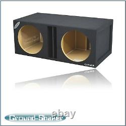 12 Dual Center Vented Ported Sub Box Subwoofer Enclosure Speaker Box Car Audio