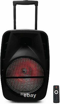 15 3000w Portable Bluetooth Speaker Sub Woofer Heavy Bass Sound System Party