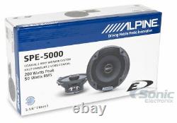 2 Alpine Spe-5000 400w 5,25 Ensemble De Haut-parleurs Audio Pour Voitures Coaxiaux De Type E