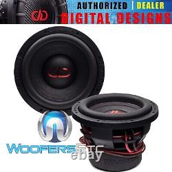 (2) DD Audio 610e-d2 10 Woofers 2400w Dual 2-ohm Subwoofers Bass Speakers Nouveau