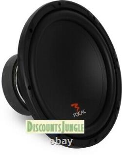 (2) Focal Sub P30 12 1000w Max Subs 4ohm Car Audio Subwoofers Bass Speakers Nouveau