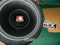 2 Mtx Rt1240 Audio Roadthunder 12 Dans Subwoofer Stereo Haut-parleurs Nos Nouveau