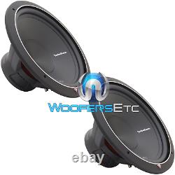 2 Rockford Fosgate P1s2-15 15 Auto Audio 2-ohm 500w Subwoofers Bass Speakers Nouveau