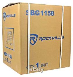 (2) Rockville Rsg15 15 3000w Passif Dj / Pro Audio Enceintes De Sono + (2) 15 Subwoofers