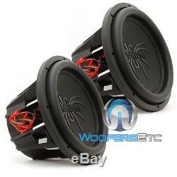 (2) Soundstream T5.124 Subs Pro 12 4000w Max Dual 4 Ohms Haut-parleurs Subwoofers Nouveau