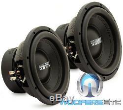 (2) Sundown Audio E-10 V. 3 D2 10 Subs 500w Rms Double 2 Ohms Haut-parleurs D'extrêmes Graves