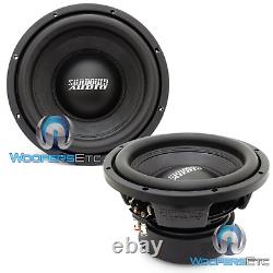 2 Sundown Audio E-10 V4 D4 10 500w Rms Dual 4-ohm Subwoofer Bass Speakers Nouveau