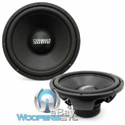(2) Sundown Audio E-15 V3 D4 15 500w Rms Double 4 Ohms Subwoofers Voiture Haut-parleurs Nouveau