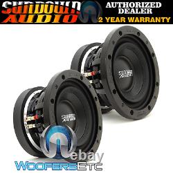 (2) Sundown Audio Sd-3 8 D4 8 Subs 300w Rms Dual 4-ohm Subwoofers Haut-parleurs Nouveau