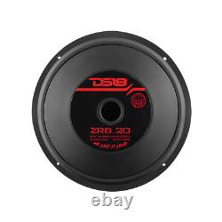2x Ds18 Zr6.4d 6.5 Subwoofer Dual 4-ohm 600w Elite Voiture Audio Sub Woofer Haut-parleur