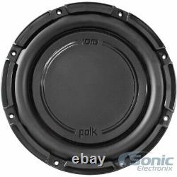 2x Polk Audio Db 1042 Svc 350w 10 Subwoofer Avec Double Boîte Scellée Et Haut-parleur Fil