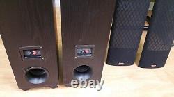 4 Klipsch Surround Sound Bundle Speakers 2 Étage 10 Subwoofer Sub Rc3 Rc 3 Lot
