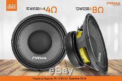 4x Audio 10w650a Gamme Prv MID Alto Voiture Stéréo 10 Haut-parleur 8 Ohms 10a Pro 2600w
