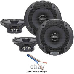 Alpine Spe-5000 Type Audio De Voiture E 5 1/4 200w Haut-parleurs 2 Paire Avec 20' Fil