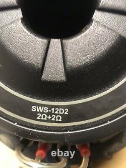 Alpine Sws-12d2 12 1800 Watt Dual 2-ohm Voiture Audio Subwoofer Avec Boîte Intégrée