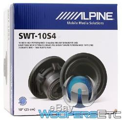 Alpine Swt-10s4 10 1000w Sous 4 Ohms Caisson De Basses-parleurs Bass Camion De Voiture Audio Nouveau