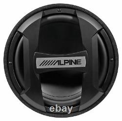 Alpine Swt-12s4 12 1000w Sous-woofer Audio De Voiture Dans Le Tube Basse Boîtier 4-ohm Sub