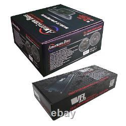 American Bass 4x 10 Bass Package Subwoofers + Amplificateur De Voiture Audio 4800w Hybrid