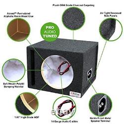 Boîte de haut-parleurs Bbox Car Pro Audio pour subwoofer/haut-parleur simple de 10 pouces avec évent.