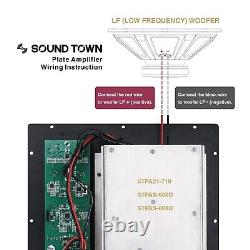 Boîte ouverte Sound Town Class-D pour caisson de basses PA, filtre passe-bas de sortie de haut-parleur (STPA21-710-R)