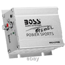 Boss Audio Mc470b 1k Watt Imperméable Tous Terrain Bluetooth Haut-parleur/amplificateur