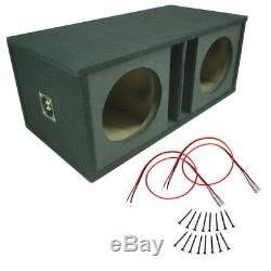 Car Audio Double 15 3/4 Ported Paintable Mdf Caisson De Graves Box-parleurs Bass Enclosure