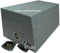 Car Audio Dual 15 Sealed Subwoofer Angle Arrière Sous-box Enceinte Haut-parleur Audio