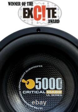 Critical Mass Ul12 Best Audio Subwoofer Speaker Jl 12'' États-unis Sound Bass Spl Sq W7