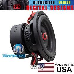 DD Audio 1106-d4 USA Made 6.5 800w Dual 4-ohm Voiture Subwoofer Basse Haut-parleur Nouveau